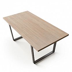 Blumfeldt Jedálenský stôl Bearsdon s kovovými nohami 180 x 90 cm