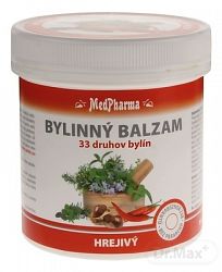 MedPharma bylinný balzam hrejivý extrak z 33 druhov bylín 250 ml