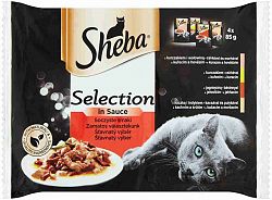 Sheba Selection in Sauce Šťavnatý výber 4 x 85 g